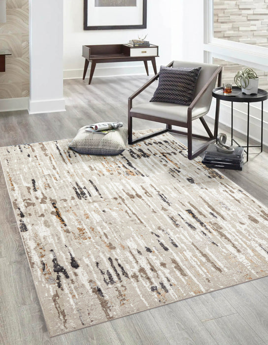 Juniper Contemporary/Modern 8'0\" x 10'0\" Area Rug in Taupe Indoor Area Rug