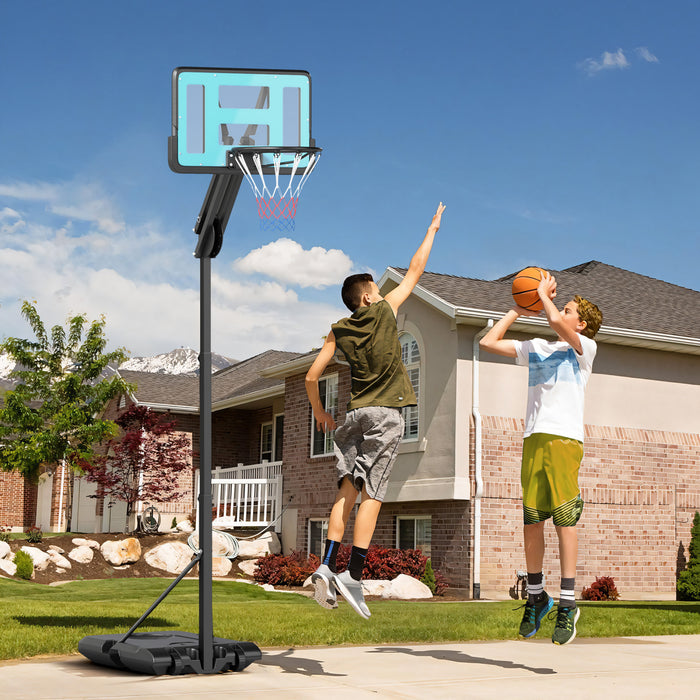 Soozier Basketball Hoop Basketball Hoop and Stand with Weighted Base, Black