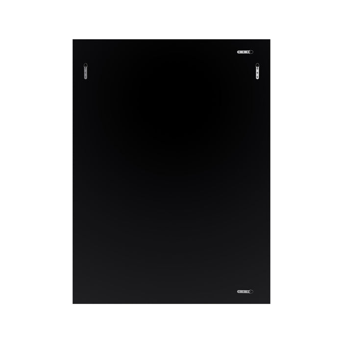 Clamp 30 Inch All-Glass Rectangular Double Beveled Mirror In Chrome
