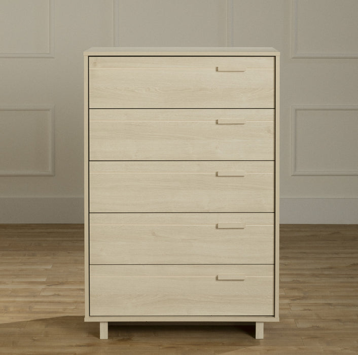 Noah 5-Drawer Chest Bleached Oak - South Shore