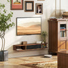 HOMCOM 47" Floating TV Stand, Wall Mounted Media Console, Walnut