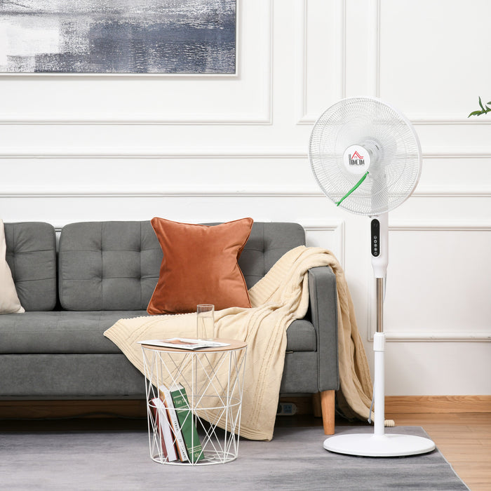 Homcom Pedestal Fan With 3 Modes And 3 Speeds