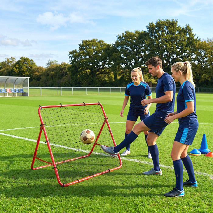 Soozier Soccer Rebounder Net, Bounce Back Net with 5 Adjustable Angles
