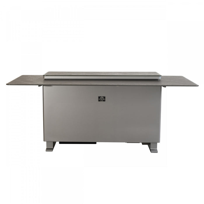 Forno Elevato Smart Bar Table, Sandstone Black, 5.3 cu.ft fridge and freezer-FBTFR7037-72BLK 