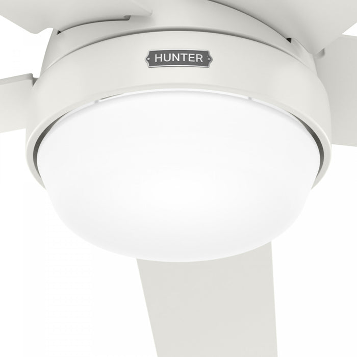 Aerodyne Ceiling Fan with Light Fixture - White