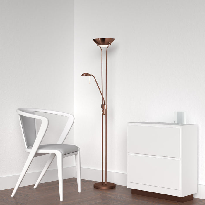 Dainolite Mother & Son Floor Lamp Oil Brushed Bronze Finish