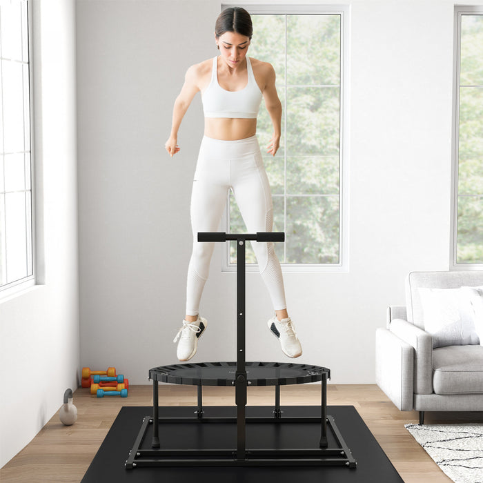 Soozier 2-in-1 Soccer Rebounder Trampoline With 8 Adjustable Angles