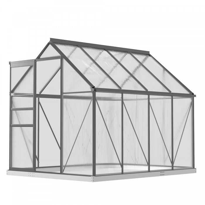 Outsunny 6' X 8' X 6.5' Polycarbonate Greenhouse Walk-in Green House