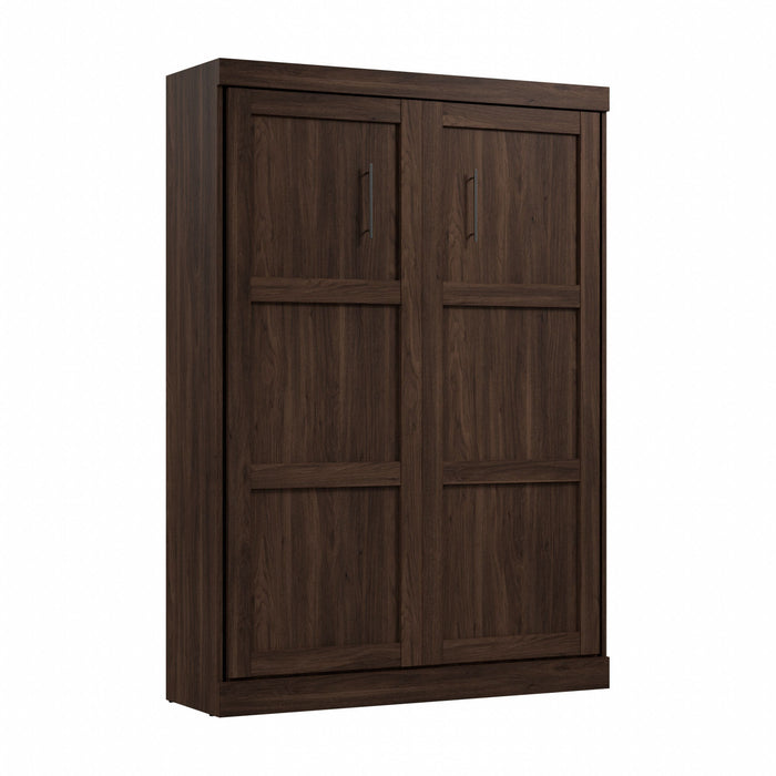Bestar Pur 59\" Full Murphy Bed - Black Walnut