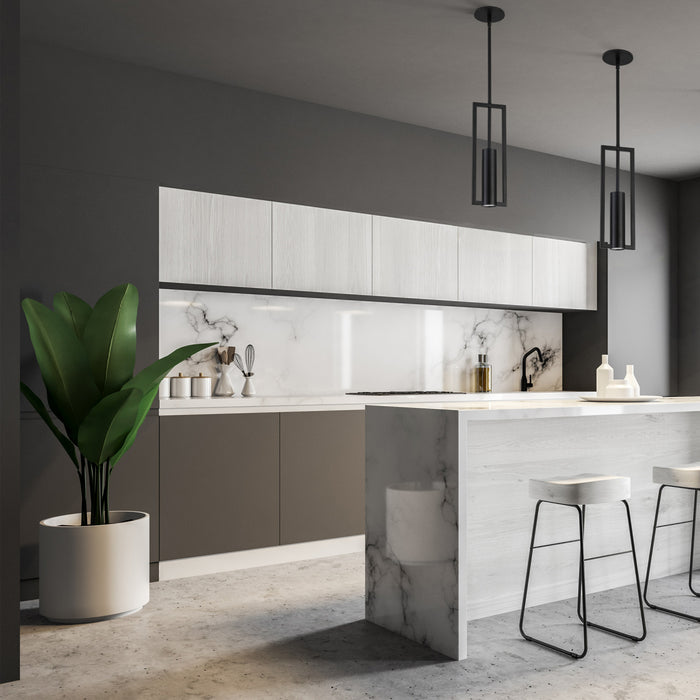 Dainolite Pauline 1 Light Pendant Matte Black Lamp