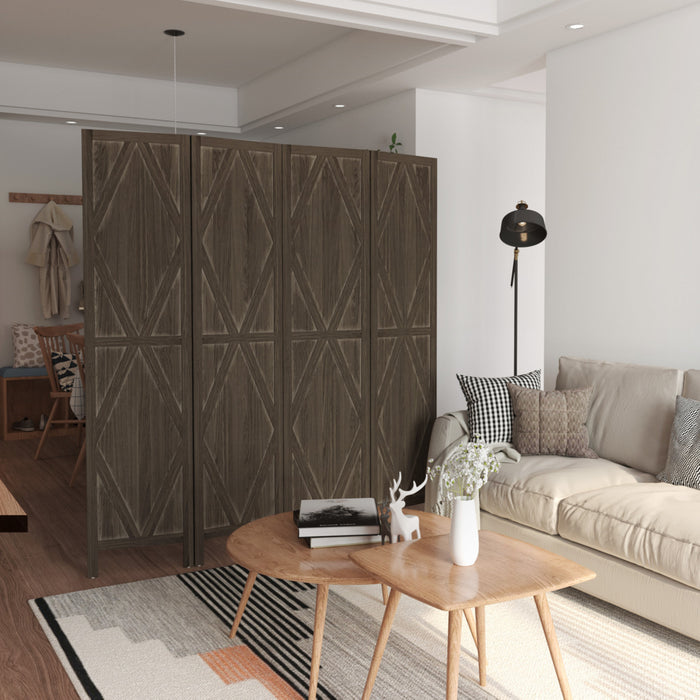 Homcom Wood Privacy Screens, Room Divider And Privacy Screens