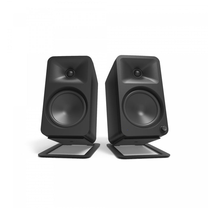 Kanto S4 Angled Desktop Speaker Stands for Midsize Speakers - Pair, Black