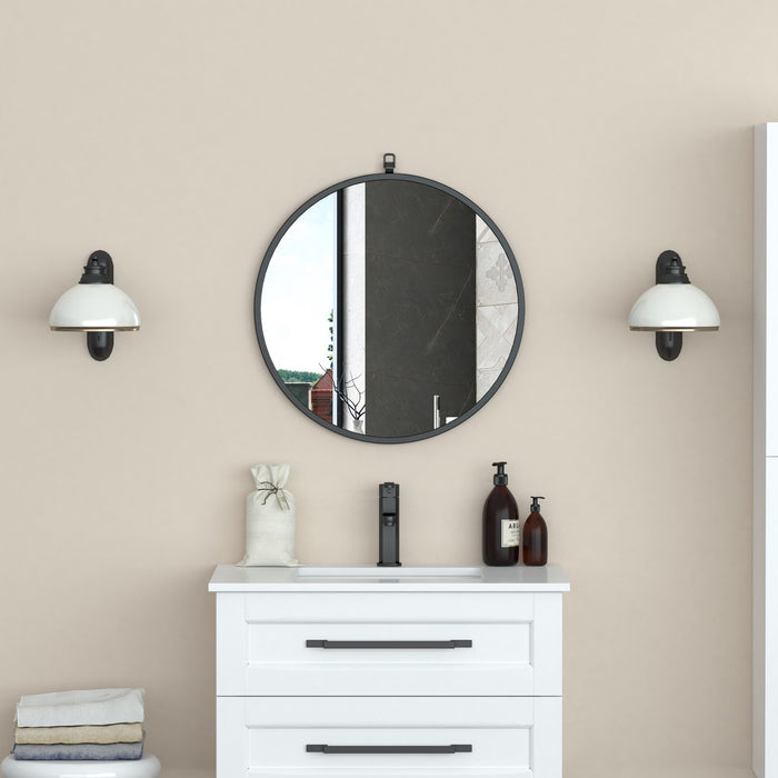 Jaylo Black 24\" Mirror
