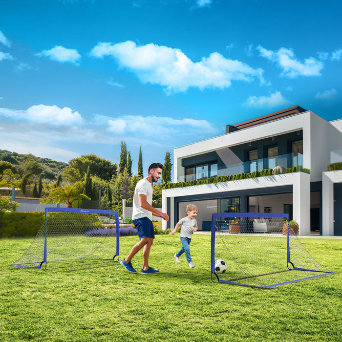 Soozier 6' X 3' Portable Soccer Goal Set Soccer Nets With Carry Bag