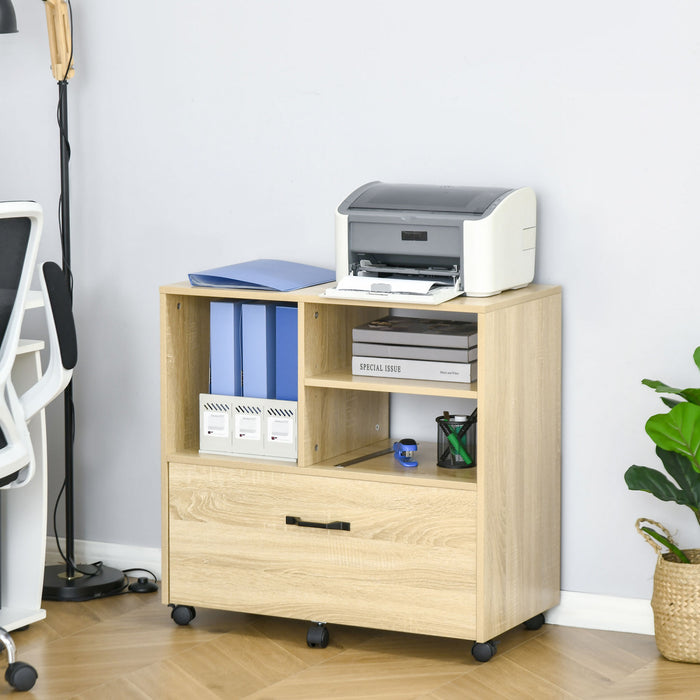 Vinsetto Filing Cabinet With Hanging Rail