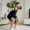 Soozier 6-in-1 Adjustable Dumbbell Set, 44lbs Free Weights Set, Green