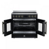 Forno Torino French Door 36 Inch Black Induction Range, 5.36 cu.ft. - FFSIN0950-36BLK Electric Range | Cuisiniere a induction Torino de 36 po avec portes francaises, noire, 5,36 pi³ - FFSIN0950-36BLK