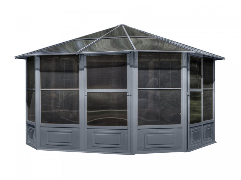 Gazebo Penguin Florence - Solarium 12x12 Polycarbonate Roof 