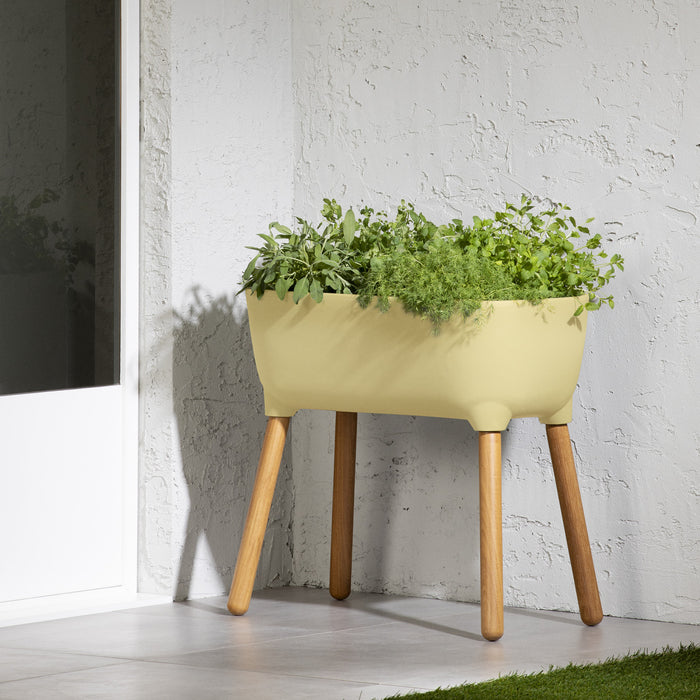 Dalya Raised Planter - Light Yellow