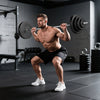 Soozier 154 lbs Barbell Weight Set, Adjustable Weights for Home Gym