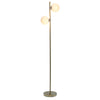Liam Modern 2 Light Floor Lamp, Gold, 66"H | Liam Lampadaire moderne a 2 lumieres, Or, 66 po H