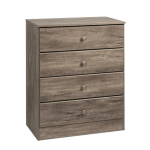 Astrid 4-Drawer Dresser - Drifted Grey