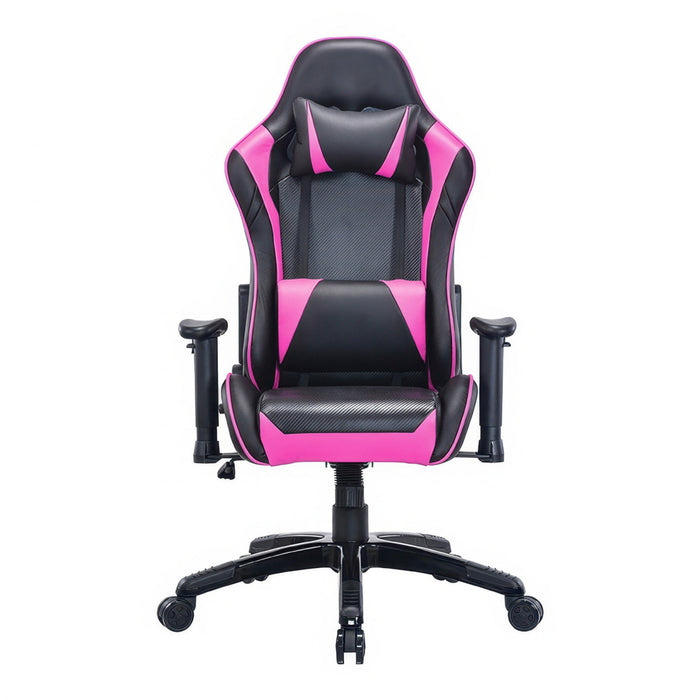 TygerClaw High Back Gaming Chair for Maximum Comfort in Pink Office Chair