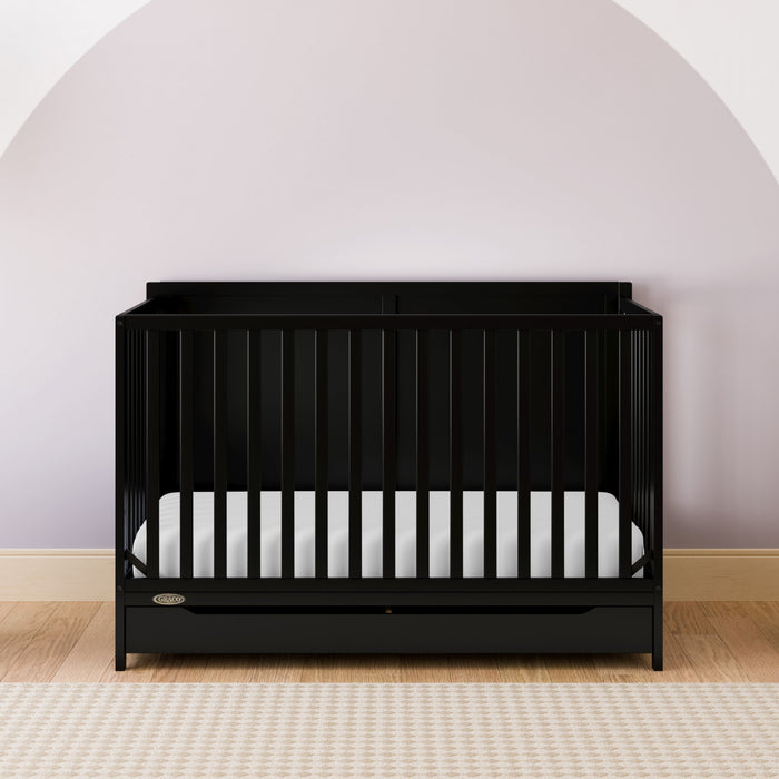 Graco Melrose 5-in-1 Convertible Crib with Drawer - Black