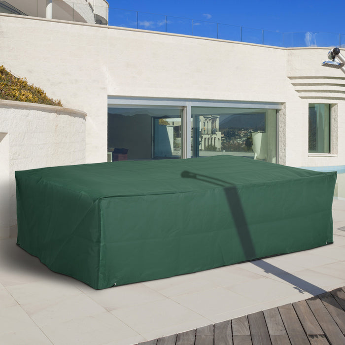 Outsunny 97\" X 65\" X 26\" Outdoor Patio Furniture Cover, Waterproof, Green