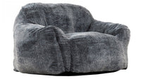 Sealy Tore Faux Fur High Density Foam Bean Bag Chair - Blue