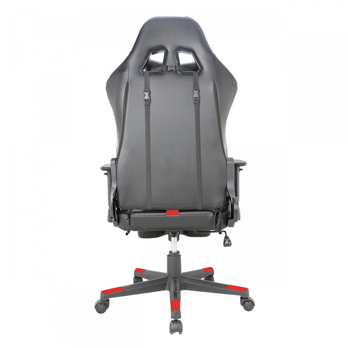 TygerClaw Fabric Gaming Chair with Lumbar Pillow and Leg Rest Office Chair