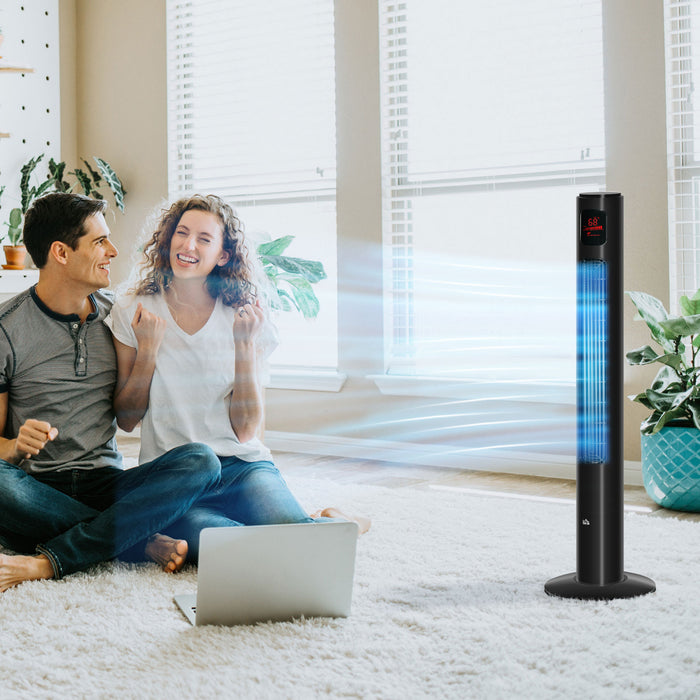 Homcom 46\" Tower Fan With 3 Speed And 12h Timer