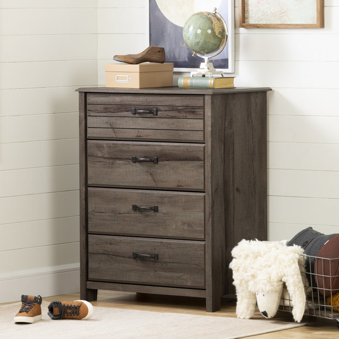 Ulysses 4-Drawer Chest Dresser Fall Oak - South Shore
