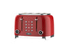Salton NuRetro Digital 4 Slice Toaster - Space Cherry|Salton grille pain numeriques NuRetro 4 tranches - cerise cosmique