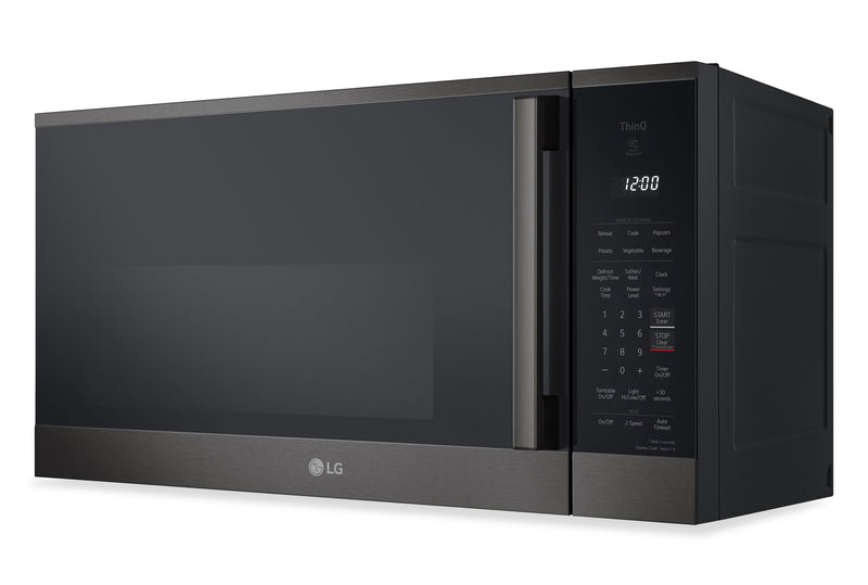 LG 1.8 Cu. Ft. Smart Over-the-Range Microwave with EasyClean® - Black Stainless -MVEM1825Z