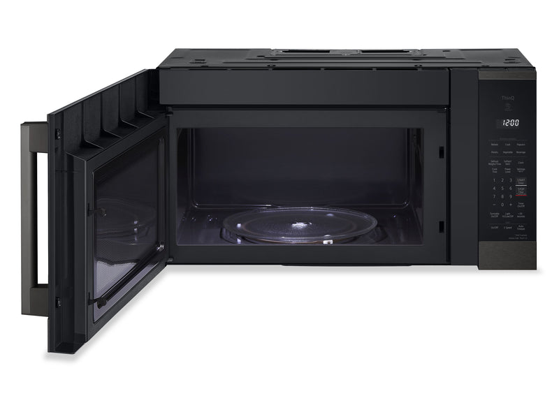 LG 1.8 Cu. Ft. Smart Over-the-Range Microwave with EasyClean® - Black Stainless -MVEM1825Z