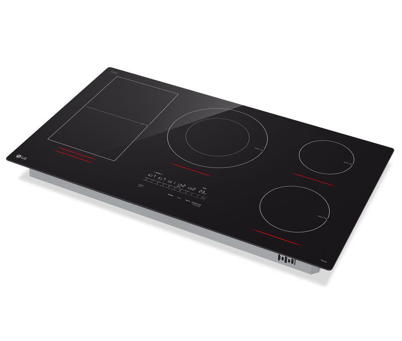 LG 36” Smart Induction Cooktop with UltraHeat™ 5.0kW Element – Black - CBIH3617BE