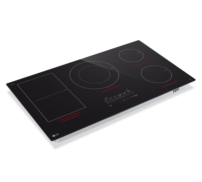 LG 36” Smart Induction Cooktop with UltraHeat™ 5.0kW Element – Black - CBIH3617BE