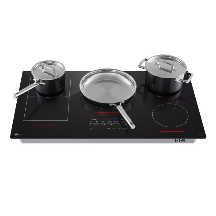 LG 36” Smart Induction Cooktop with UltraHeat™ 5.0kW Element – Black - CBIH3617BE