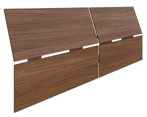 Nordika Queen Panoramic Panel Headboard - Walnut