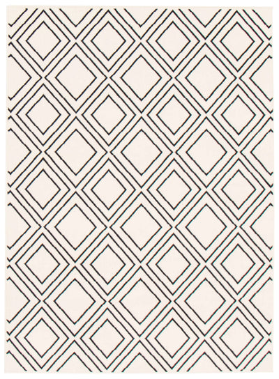 August Geod White-Navy 7'10" x 10'2" Area Rug