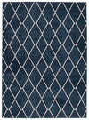 August Navy-White 7'10\" x 10'2\" Area Rug
