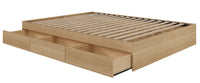 Nordika Queen Storage Platform Bed - Natural Maple 