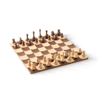 Umbra Walnut Wood Wobble Chess Set