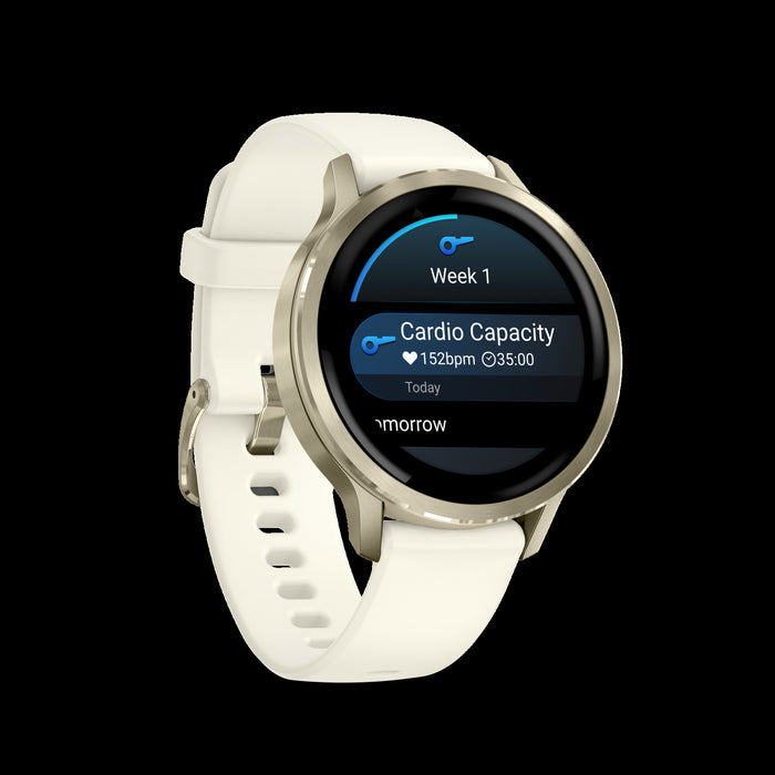 Garmin Venu 4 41mm Lunar Gold Fitness Smartwatch - Health Monitor, GPS Tracking, Sleep Coaching, Music Playback, Voice Calls, Long Battery Life