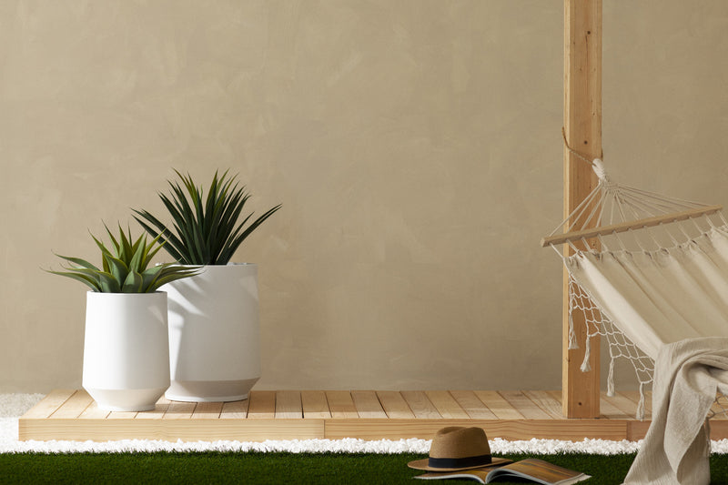 Dalya 16\" Planter - White
