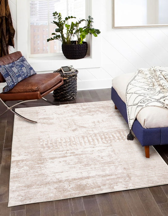 Monica Ivory Area Rug - 5'0\" X 8'0\"  