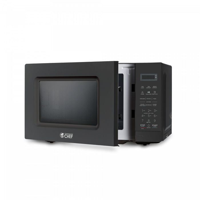 CHM Series Commercial Chef 0.7 Cu. Ft. Countertop Microwave Oven, CHM7MB, Black Countertop Microwave Less 1cuft