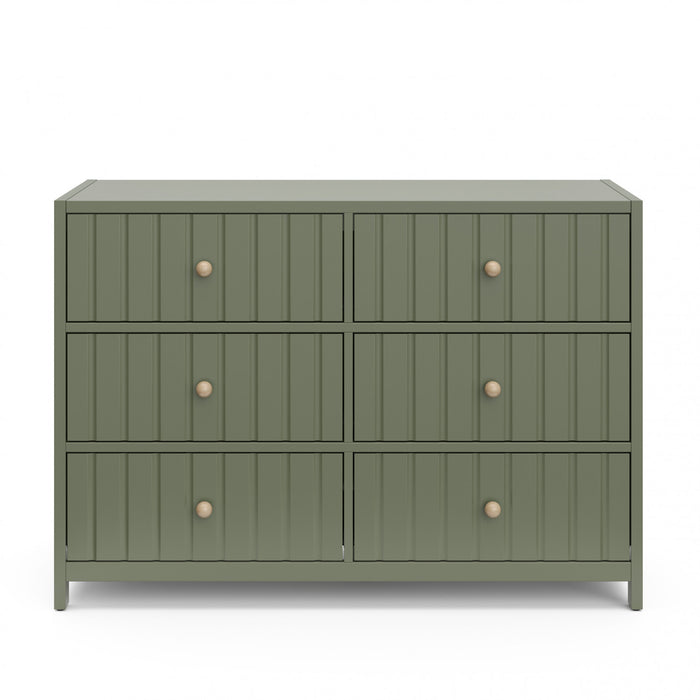 Graco Teddi 6 Drawer Dresser - Olive
