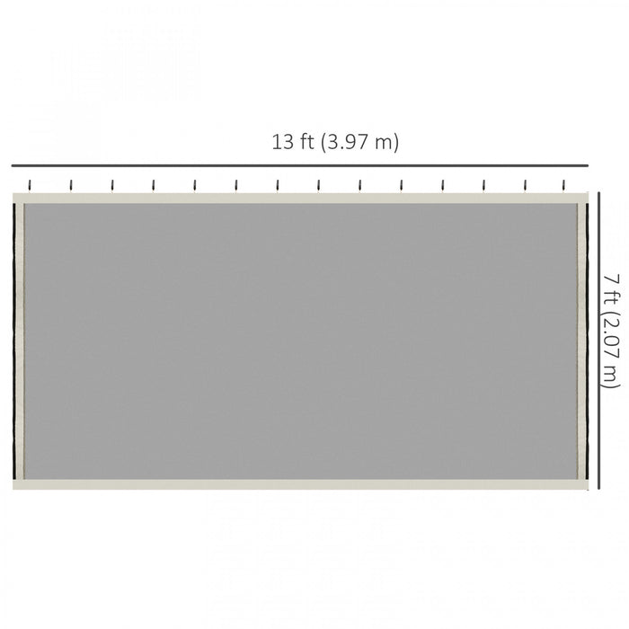Outsunny 10' x 13' Gazebo Replacement Mosquito Netting Screen Walls
